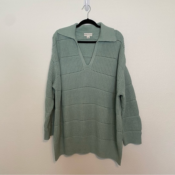 NWT Ava & Viv V-Neck Sweater - Picture 2 of 6